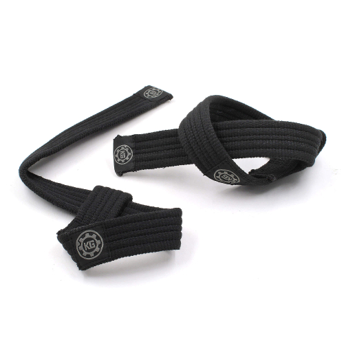 Кистевые лямки KG Black Heavy Duty — повышенная прочность для становой тяги