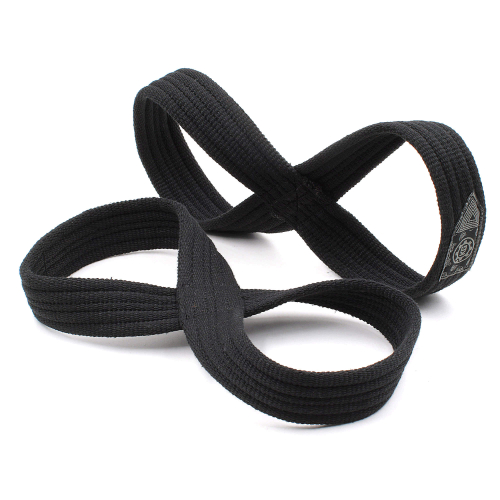 Кистевые лямки восьмёрки KG Black Heavy Duty — максимальная фиксация для становой тяги