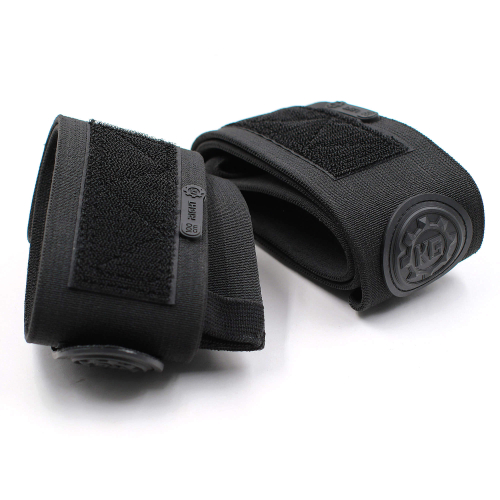 Локтевые бинты KG Black Heavy Duty с липучкой — поддержка локтя при жиме лёжа