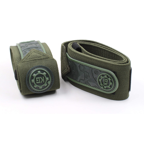 Локтевые бинты KG Olive Heavy Duty с липучкой — поддержка локтя при жиме лёжа