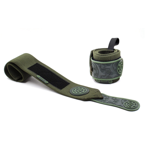 Кистевые бинты KG Olive Heavy 45 см — жёсткая фиксация для жима лёжа