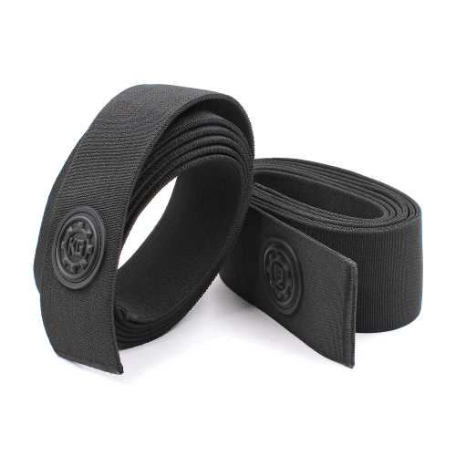 Коленные бинты KG Black Heavy 2,5 м — жёсткая фиксация для тяжёлых приседаний